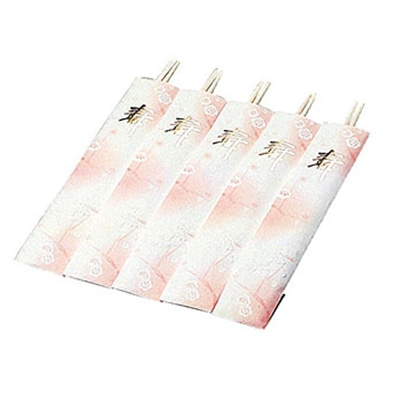 ヤマコー 割りばし お祝い箸　梅園　5膳入  63915 1パック（ご注文単位1パック）【直送品】