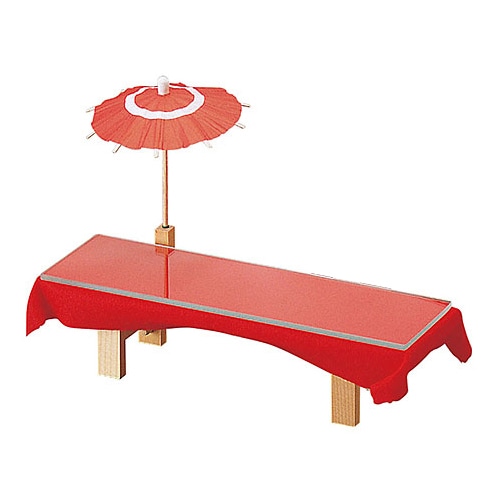 ヤマコー 64181 ミニ蛇の目傘B 小 赤 200入 1袋(ご注文単位1袋)【直送品】