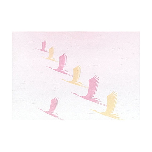 ヤマコー 尺5宴テーブルまっと 祝鶴 100枚入 64524 1パック(ご注文単位1パック)【直送品】