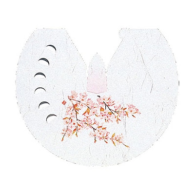 ヤマコー 雲竜和紙花えぼし 桜 100枚入 64573 1パック(ご注文単位1パック)【直送品】