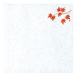 ヤマコー 四季耐油天紙　小　紅葉　100枚入  64918 1パック（ご注文単位1パック）【直送品】