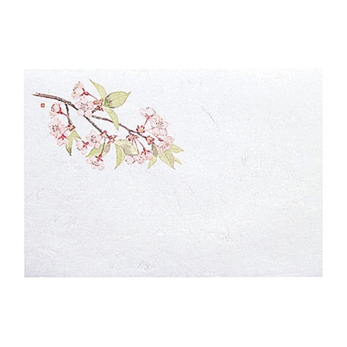 ヤマコー 尺1　雲竜和紙　お手元まっと　四季　桜　朧入 100枚入 64951 1パック（ご注文単位1パック）【直送品】