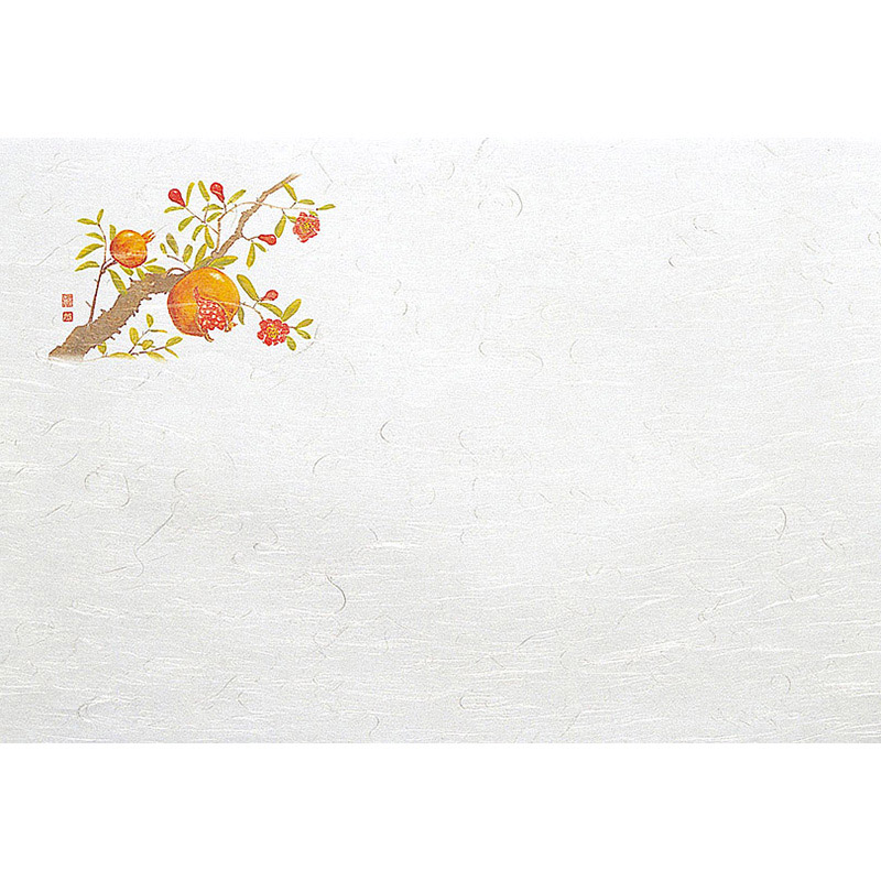 ヤマコー 尺5 雲竜和紙懐石まっと 四季 ざくろ 100枚入 65032 1パック(ご注文単位1パック)【直送品】