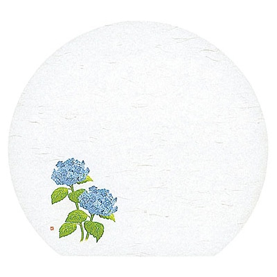 ヤマコー 尺3 半月雲竜和紙懐石まっと 四季 紫陽花 50枚入 65061 1パック(ご注文単位1パック)【直送品】