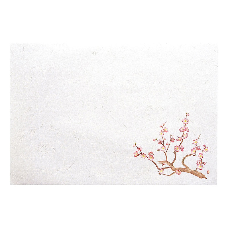 ヤマコー 尺5 雲竜和紙懐石まっと 四季 梅 100枚入 65182 1パック(ご注文単位1パック)【直送品】