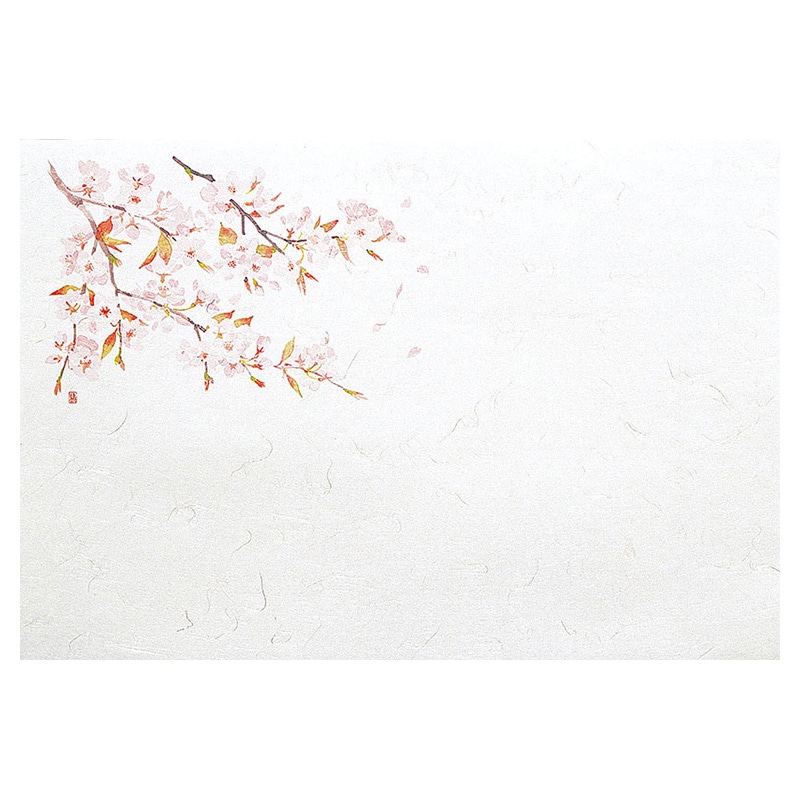 ヤマコー 尺5 雲竜和紙懐石まっと 四季 桜 100枚入 65183 1パック(ご注文単位1パック)【直送品】