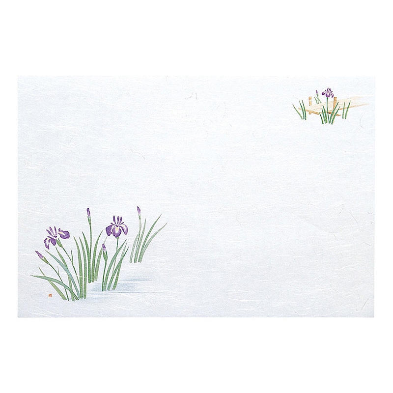 ヤマコー 尺3 雲竜和紙懐石まっと 枯淡 花しょうぶ 100枚入 65202 1パック(ご注文単位1パック)【直送品】