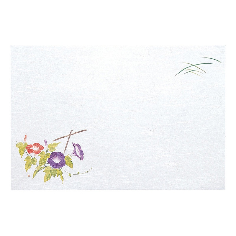 ヤマコー 尺3　雲竜和紙懐石まっと　枯淡　朝顔　100枚入  65203 1パック（ご注文単位1パック）【直送品】