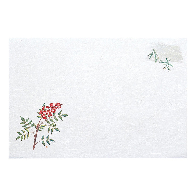 ヤマコー 尺3 雲竜和紙懐石まっと 枯淡 南天 100枚入 65206 1パック(ご注文単位1パック)【直送品】