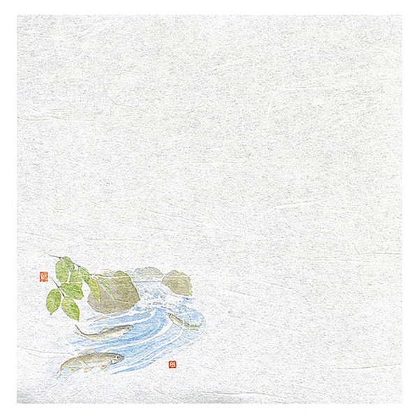 ヤマコー 新　濡れ奉書紙　鮎 100枚入 65394 1パック（ご注文単位1パック）【直送品】