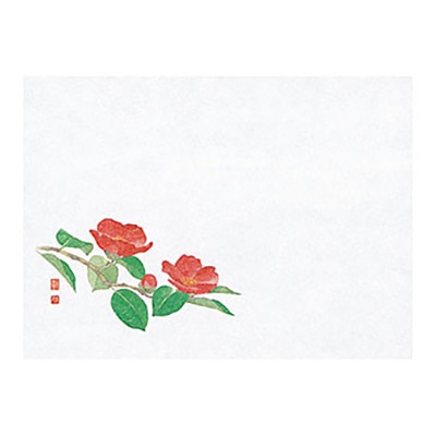 ヤマコー 遠赤保鮮紙　小　椿　100枚入  65494 1パック（ご注文単位1パック）【直送品】