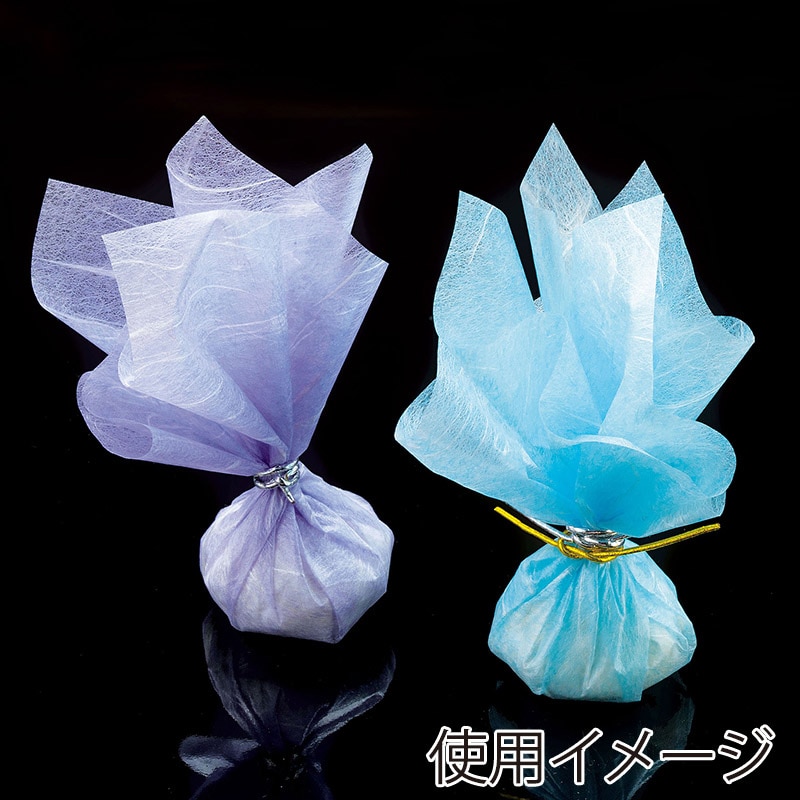 ヤマコー 両面ラミ敷紙　水色　10cm角 100枚入 65771 1パック（ご注文単位1パック）【直送品】