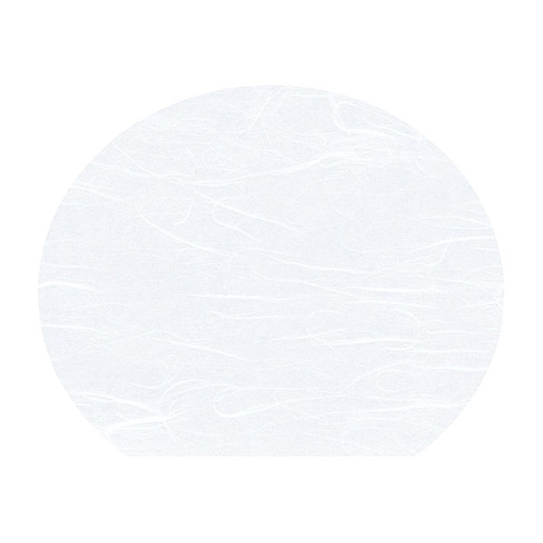 ヤマコー 尺3　半月懐石まっと　白色　100枚入  65910 1パック（ご注文単位1パック）【直送品】