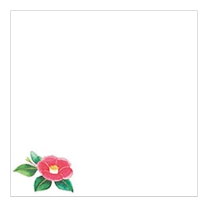 ヤマコー ミニ耐油天紙　椿　100枚入  66363 1パック（ご注文単位1パック）【直送品】