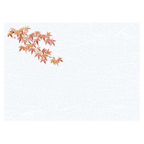 ヤマコー 尺3　雲竜和紙懐石まっと　花彩　はなさい100枚入 赤もみじ 66435 1パック（ご注文単位1パック）【直送品】