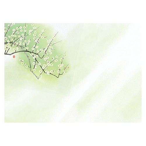ヤマコー 尺3　無蛍光紙　四季彩まっと　花雅　梅 100枚入　66450 1パック（ご注文単位1パック）【直送品】