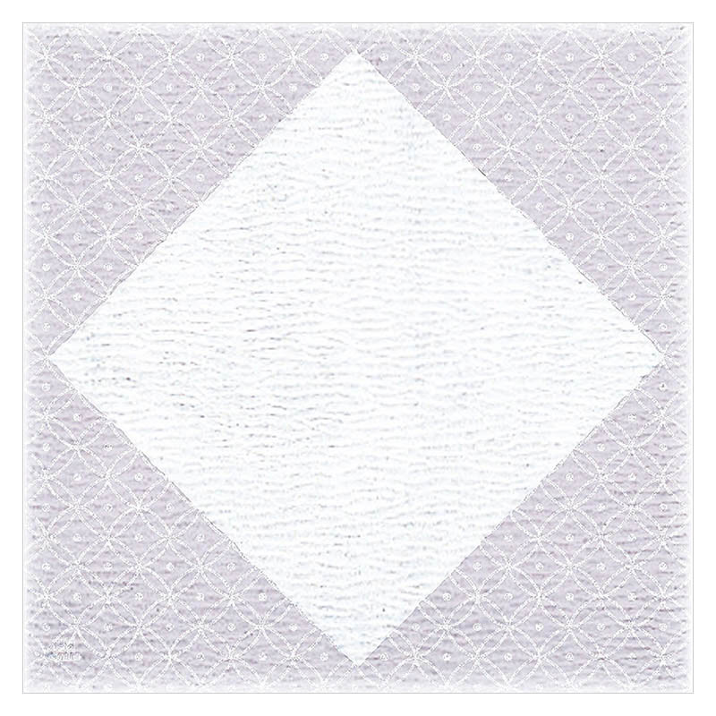 ヤマコー 4寸グルメおもてな紙　菱　藤色 100枚入 66721 1パック（ご注文単位1パック）【直送品】