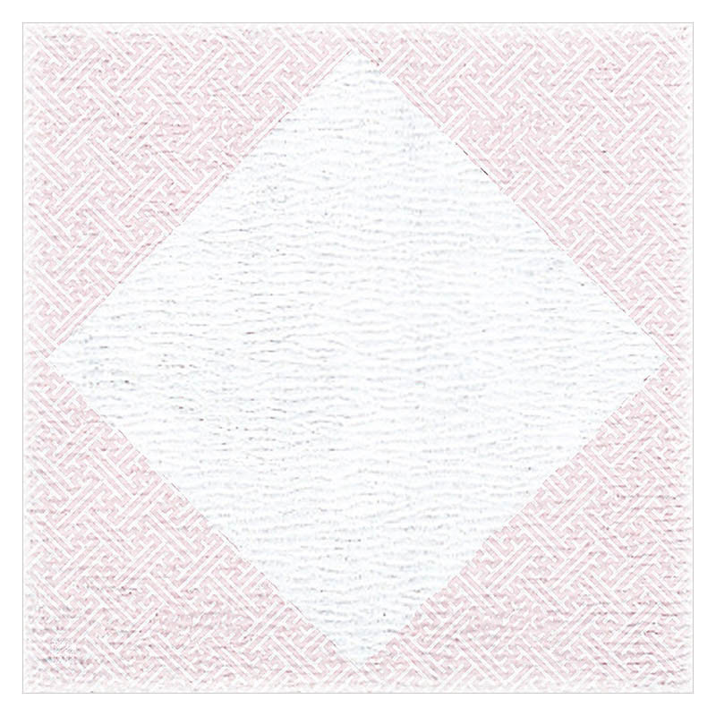 ヤマコー 4寸グルメおもてな紙　菱　桃色 100枚入 66722 1パック（ご注文単位1パック）【直送品】