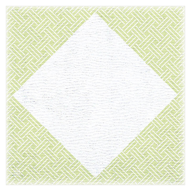 ヤマコー 4寸グルメおもてな紙　菱　若草色 100枚入 66723 1パック（ご注文単位1パック）【直送品】