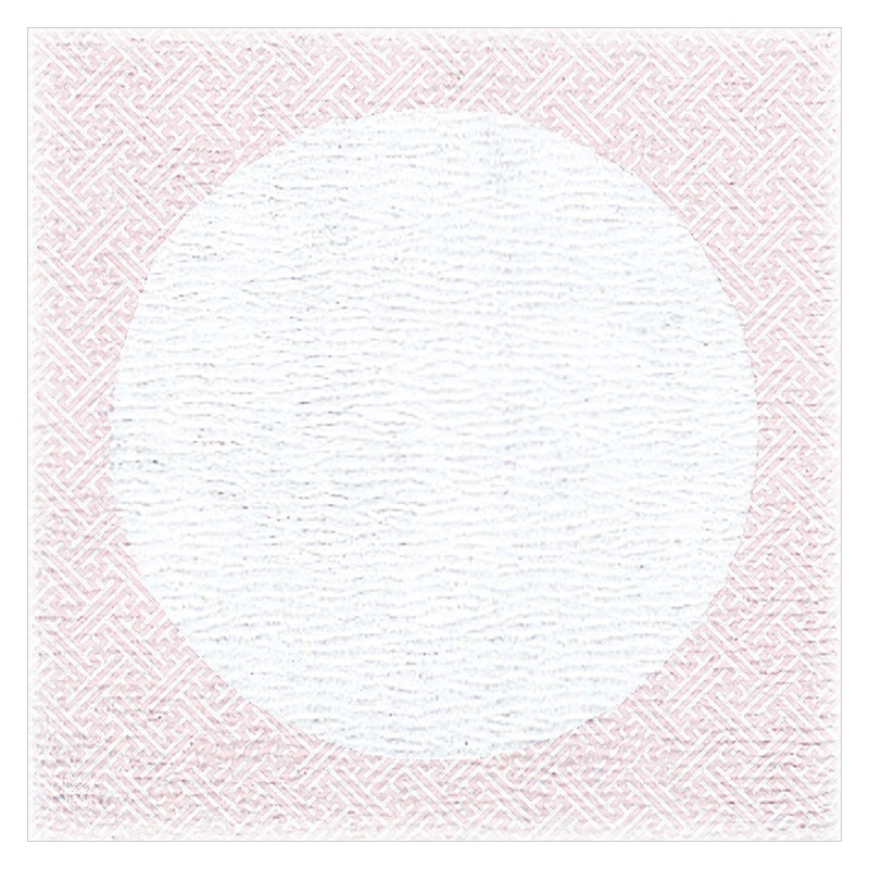 ヤマコー 4寸グルメおもてな紙　丸　桃色 100枚入 66727 1パック（ご注文単位1パック）【直送品】