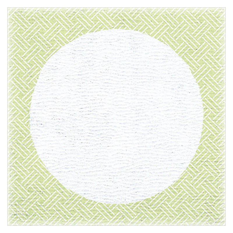 ヤマコー 4寸グルメおもてな紙　丸　若草色 100枚入 66728 1パック（ご注文単位1パック）【直送品】