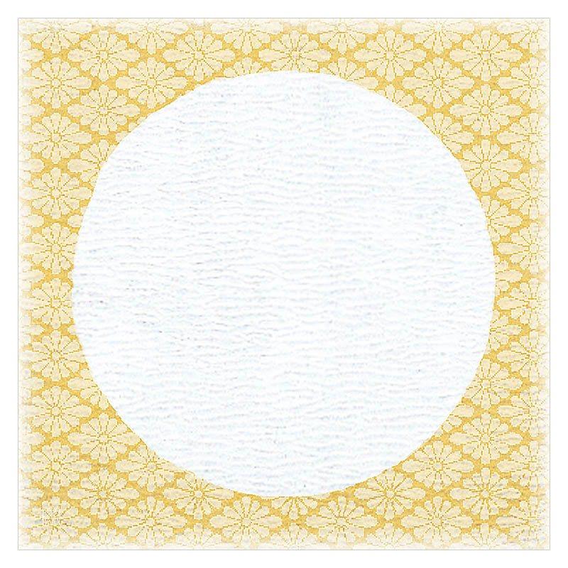 ヤマコー 4寸グルメおもてな紙　丸　辛子色 100枚入 66730 1パック（ご注文単位1パック）【直送品】