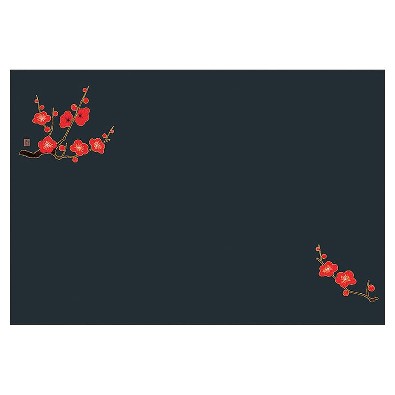 ヤマコー 尺3 抗菌四季彩まっと 幽玄の華 梅 50枚入 66766 1パック(ご注文単位1パック)【直送品】