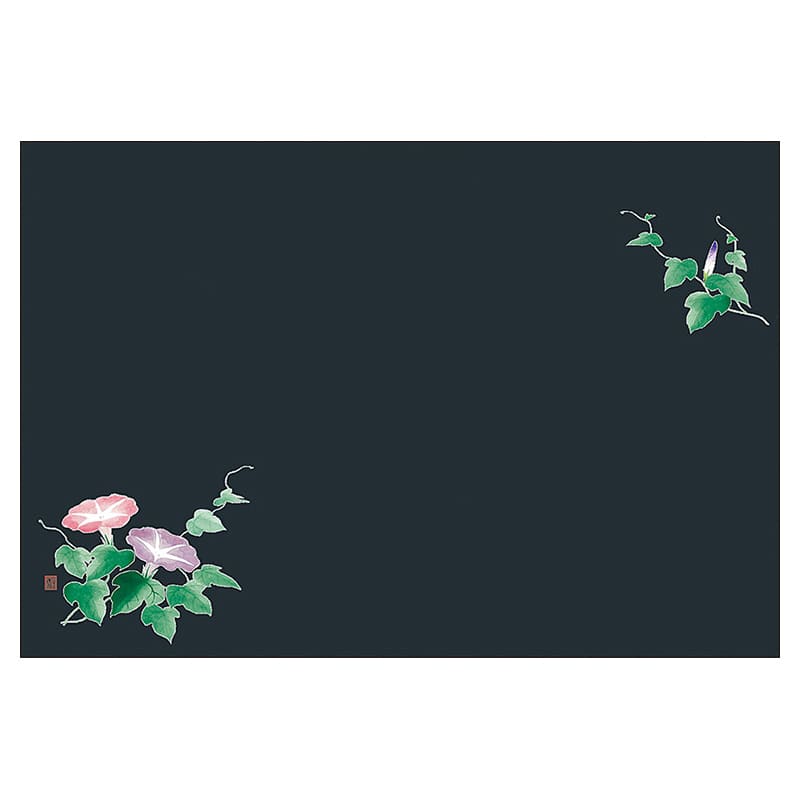 ヤマコー 尺3 抗菌四季彩まっと 幽玄の華 朝顔 50枚入 66769 1パック(ご注文単位1パック)【直送品】