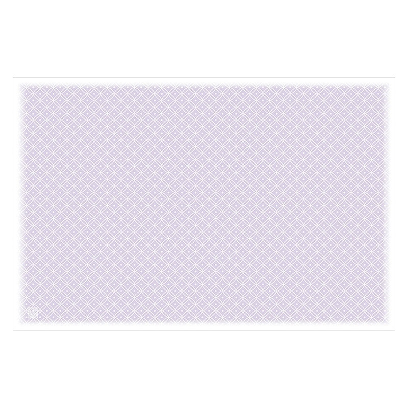 ヤマコー 尺3 奉書和紙懐石まっと 彩り小紋 藤色 100枚入 66773 1パック(ご注文単位1パック)【直送品】