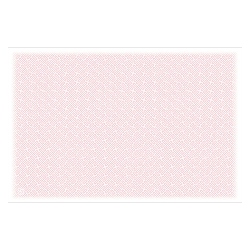 ヤマコー 尺3　奉書和紙懐石まっと　彩り小紋　桃色  100枚入　66774 1パック（ご注文単位1パック）【直送品】
