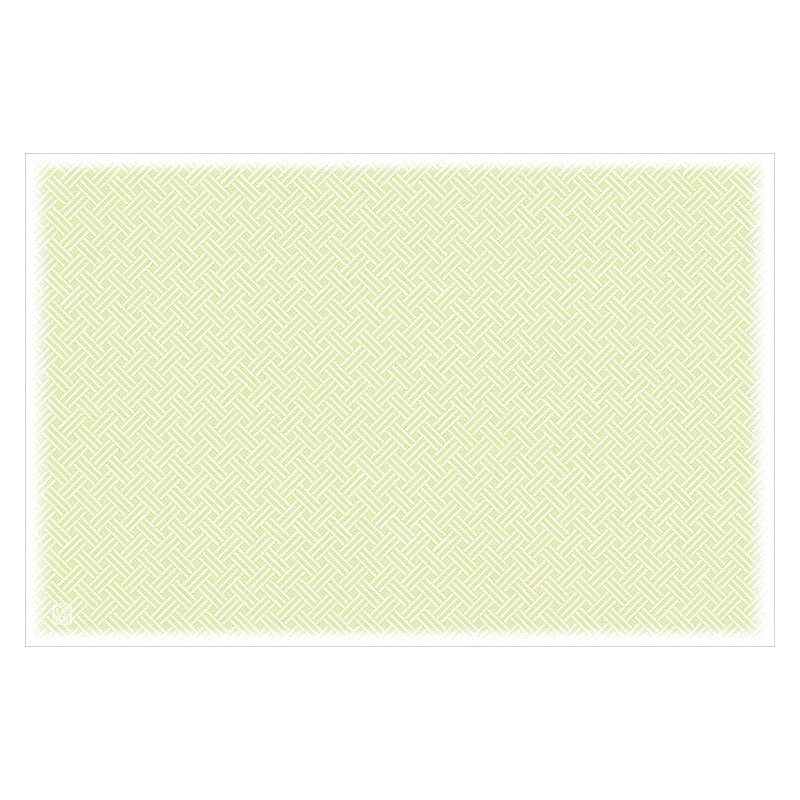 ヤマコー 尺3 奉書和紙懐石まっと 彩り小紋 若草色 100枚入 66775 1パック(ご注文単位1パック)【直送品】