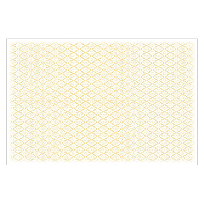 ヤマコー 尺3 奉書和紙懐石まっと 彩り小紋 辛子色 100枚入 66777 1パック(ご注文単位1パック)【直送品】