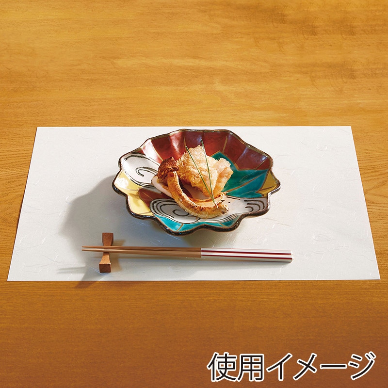 ヤマコー 尺3 雲竜和紙まっと 白 雲竜無地 100枚入 68101 1パック(ご注文単位1パック)【直送品】