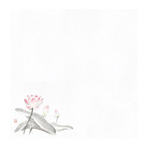 ヤマコー 花宴耐油天紙　はす　4寸　100枚入  68627 1パック（ご注文単位1パック）【直送品】