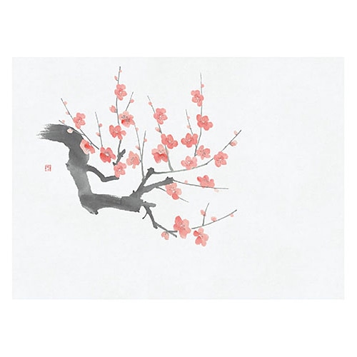 ヤマコー 四季彩鮮度保持紙　梅　100枚入  69001 1パック（ご注文単位1パック）【直送品】