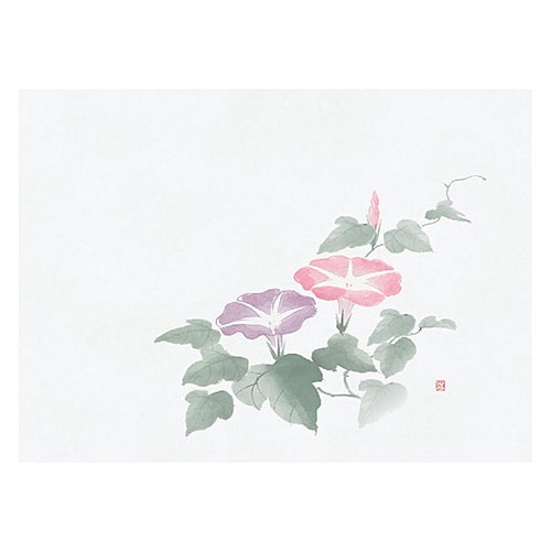 ヤマコー 四季彩鮮度保持紙　朝顔　100枚入  69009 1パック（ご注文単位1パック）【直送品】