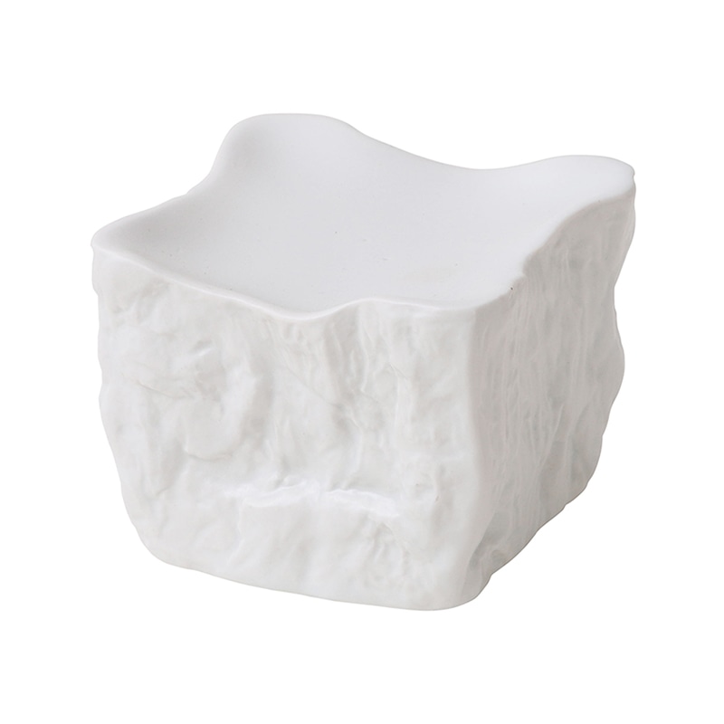 ヤマコー 岩石　キューブ 白マット 78551 1個（ご注文単位1個）【直送品】