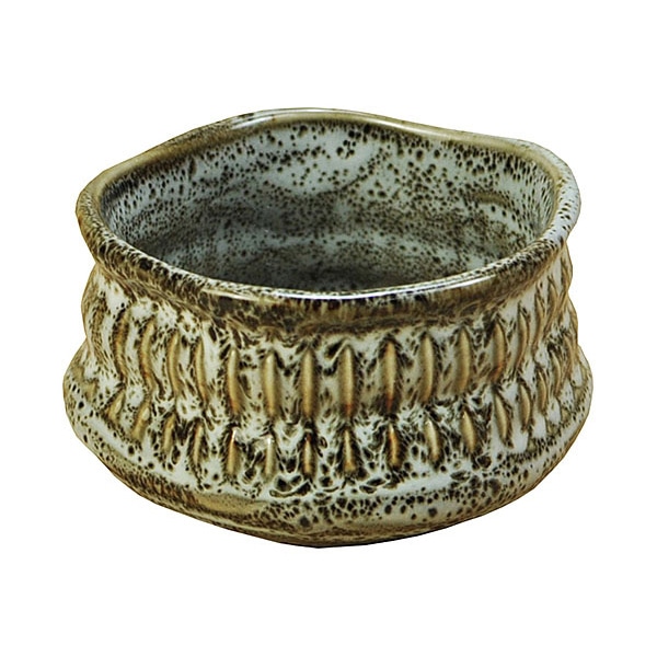 ヤマコー 削ぎ目　姫抹茶碗　ゆず白  79296 1個（ご注文単位1個）【直送品】