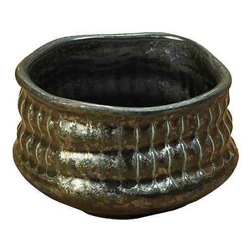 ヤマコー 削ぎ目 姫抹茶碗 シルバー 79297 1個(ご注文単位1個)【直送品】