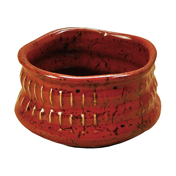 ヤマコー 削ぎ目 姫抹茶碗 ゆず赤 79298 1個(ご注文単位1個)【直送品】