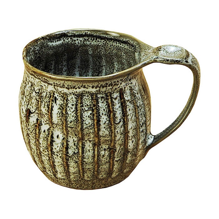 ヤマコー 削ぎ目 マグカップ ゆず白 79305 1個(ご注文単位1個)【直送品】