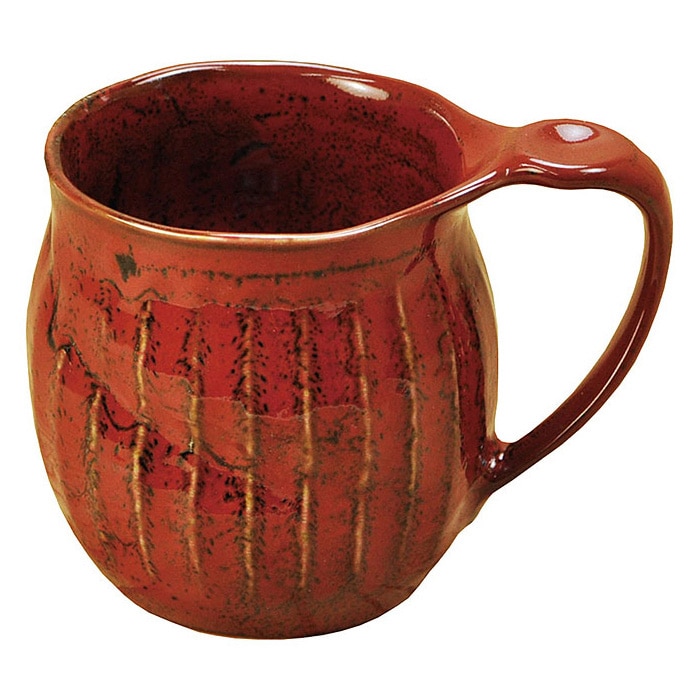 ヤマコー 削ぎ目 マグカップ ゆず赤 79307 1個(ご注文単位1個)【直送品】