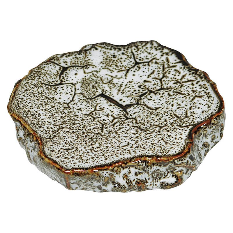 ヤマコー 岩石 プレート ゆず白 79396 1個(ご注文単位1個)【直送品】