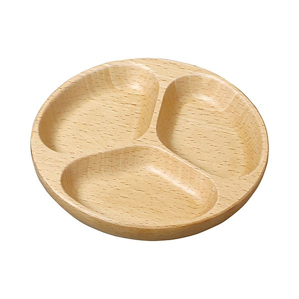 ヤマコー 木製キッズトレイ 丸型 S 89968 1個(ご注文単位1個)【直送品】