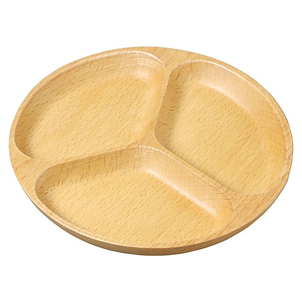 ヤマコー 木製キッズトレイ 丸型 L 89969 1個(ご注文単位1個)【直送品】