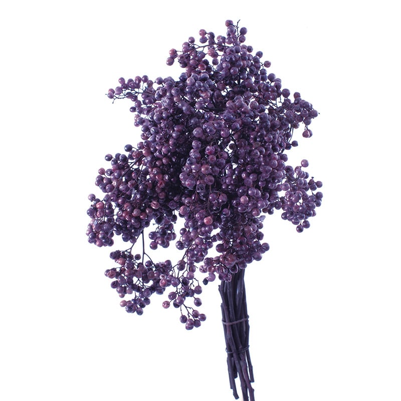 大地農園 プリザーブドフラワー ペッパーベリー 03380-400 パープル 1束(ご注文単位1束)【直送品】