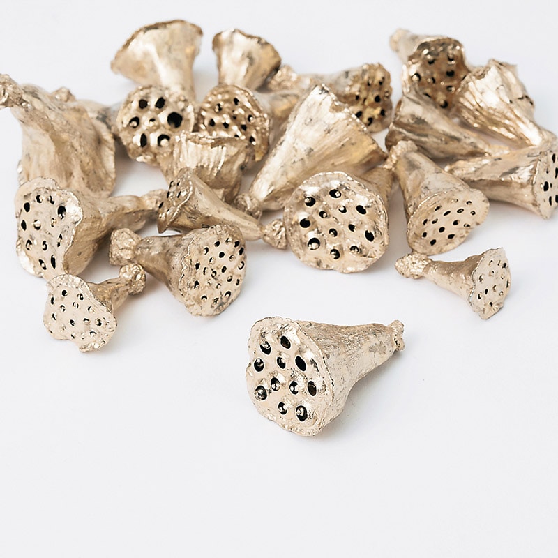 大地農園 木の実ミックス ミニハス 約2cm 22420-932 プラチナ 1個(ご注文単位1個)【直送品】