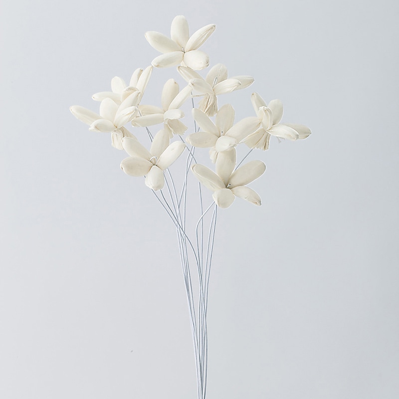 大地農園 ハンドメイドフラワー ソーラージャスミン 32810-010　白 1束（ご注文単位1束）【直送品】