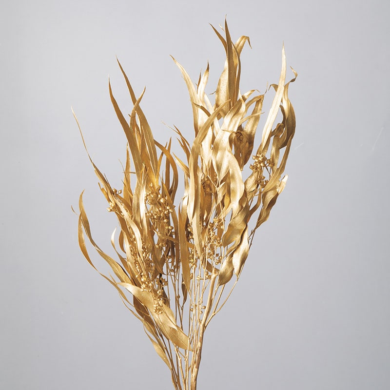 大地農園 デザインペイント ユーカリ エキゾチカ 葉付 40175-902 ゴールド 1束(ご注文単位1束)【直送品】