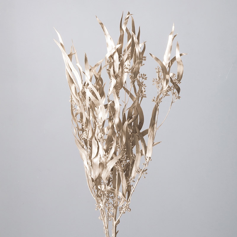 大地農園 デザインペイント ユーカリ エキゾチカ 葉付 40175-932 プラチナ 1束(ご注文単位1束)【直送品】